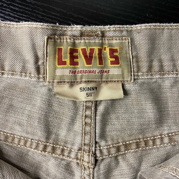 LEVIS 511 skinny vintage shorts W32 L30 mid rise denim, Make me an offer! - Picture 2 of 5